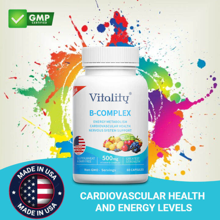 B Complex Vitamin B6\With Methyl B12\Biotin plus Choline\CoQ10and Fruit & Vegetable Blend