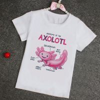 เสื้อยืดสำหรับผู้ชายเสื้อยืด Balita Perempuan พิมพ์ลาย Axolotl สีชมพูน่ารักเสื้อยืดใส่ได้ทุกโอกาสใส่สบายในฤดูร้อนเสื้อยืดเสื้อผ้าเด็กทารกขนาดใหญ่ส่งของ