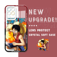 Realme Casing Ponsel นิ่มคริสตัล Luffy Ace Zoro Nami นิ่มกันกระแทกของแท้8 5G เคสมือถือใสสำหรับคลุมทั้งหมดกล้อง