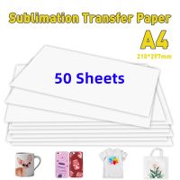 【jw】♀✤❀  Papel De Transferência Calor Por Sublimação A4 Íon Impressão Em Roupas Tecido T-shirt Para Impressora Jato Tinta Suprimentos Artesanato DIY 10-50 Folhas