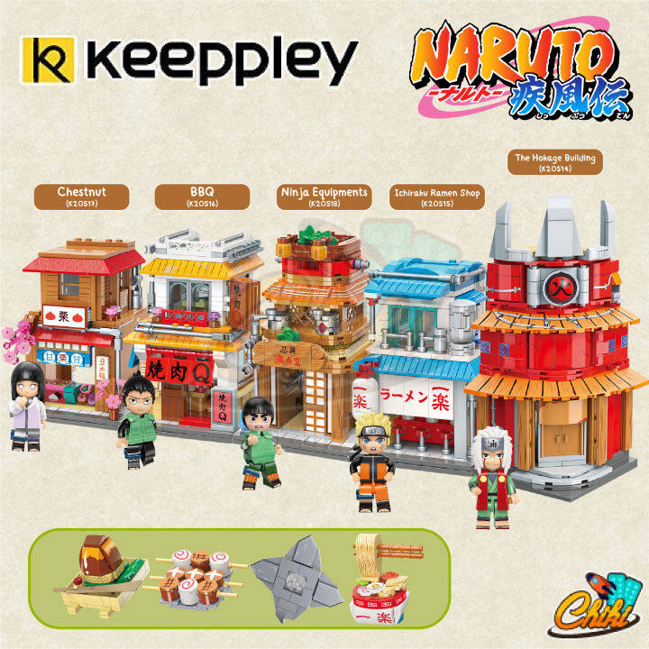 ตัวต่อ-keeppley-k20514-k20518-หมู่บ้านโคโนฮะ-งาคุเระ-งานลิขสิทธ์เเท้-ของแท้