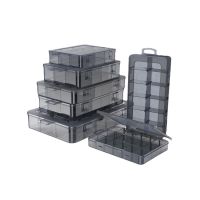 Transparent Plastic Rectangular Parts Box Building Block Storage Box Multifunctional Small Lattice Toolbox Screw Box Storage Box