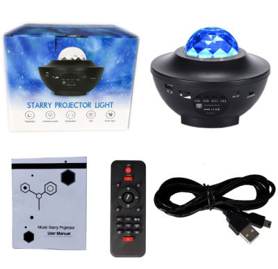 LED Star Galaxy Projector Night Light Bluetooth Music Player Remote Rotating Starry Sky Porjector Lamp Decoration Bedroom Gifts