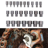 25PCS Screw Extractor ชุด Chrome Molybdenum Steel Hex Bolt Stud Extractor สำหรับการถอด