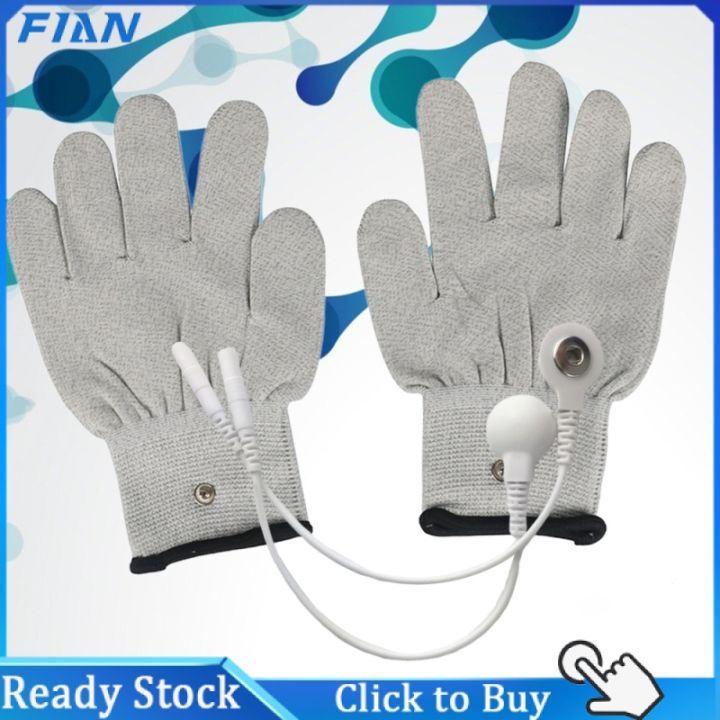 Fianmall [Sale] Conductive Glove Electric Therapy Gloves Brace ...