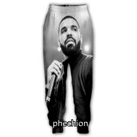 Phechion New Mens/Womens Aubrey Drake Graham 3D Printed Casual Pants Fashion Street Wear Mens Loose Sweatpants F255