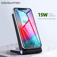 [HOT K] ที่ชาร์จแบบไร้สายพับเก็บได้15W ขาตั้งสำหรับ iPhone 13 12 11 Pro Max XS Max Samsung Xiaomi Mi ที่ยึดแท่นชาร์จ11แบบรวดเร็ว