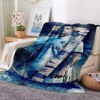 [High-end blanket] ผ้าห่มผ้าสักหลาดที่ให้ความอบอุ่นสุดพิเศษผ้าห่มลาย Cristiano Ronaldo สำหรับการเดินทาง/อาหารกลางวันสำนักงานแฟนคลับผู้ใหญ่ของขวัญ