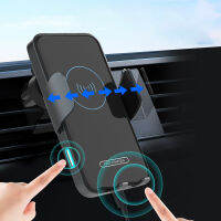 Wireless Car Charger Dual Coil ที่วางศัพท์ในรถยนต์สำหรับ Samsung Galaxy Z Flip 4 3 2 S21 14 13 Fast Charging Station