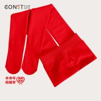 Autumn And Winter Bride Red Leggings Women S Wedding Fleece-Lined Thickened Outer Wear Belly Contracting Hip Lifting And Warm Keeping Pantyhose