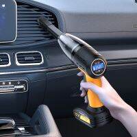 Automotive Vacuum Cleaner Car Tyre Inflator Powerful Air Pump Multifunction Wireless Portable Accessory Handheld Strong Suction Air Compressors  Infla