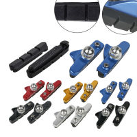 Outdoorbuy One Pair Mountain Road Bike Brake Pads MTB Bicycle Braking V-Brake Holder Shoes Rubber Blocks Durable Cycling Accessories