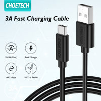 CHOETECH สายชาร์จแบต หัวเว่ย USB Type C Cable Mobile Phone Charging Data Cable for Xiaomi Mi 9t Fast Charging Type C Cable for USB Type-C Devices