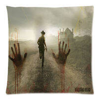 The Walking Dead two side printed peach skin fabric cushion cover,Christmashomecarsofabed cushion decorative 18"x18"