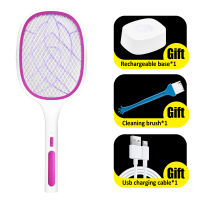 2 in 1 Electric Mosquito Swatter UV Light Electric Mosquito Killer Lamp USB Insect Fly Swatter Summer Fly Insect Killer Trap