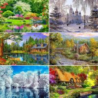 （Jinxiu cross-stitch） LandscapePrinted 11CTStitch EmbroideryDMC Threads Sewing Hobby Handiwork KnittingFor Adults Stamped