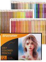 Brutfuner Oil Colored Lead 26/50/72 PCS Professional Portrait Colored Lead Figure Painting Student Coloring Brush