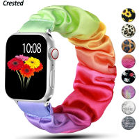 Scrunchie Strap for Apple watch band 40mm 44mm 42mm 38mm Elastic Nylon Solo Loop bracelet iWatch series 6 5 4 3 2 se 7 45mm 41mm