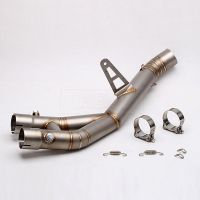 Motorcycle Exhaust Muffler Middle Link Pipe Accessories Escape Connection System For Yamaha YZF R1 2015 2016 2017 2018 Slip-on