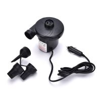 12V Car Auto DC Electric Air Pump Inflator +3 Nozzles AirBed Mattress Boat