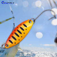 Crazyfly เหยื่อตกปลาช้อนเหยื่อสปินเนอร์แบบโลหะแข็งทนทานสำหรับชุดอุปกรณ์ตกปลาดึงดูดปลา CF-MY