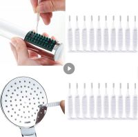 10Pcs Bathroom Shower Head Cleaning Brush White Small Brush Pore Gap Clean Anti clogging Nylon For Kitchen Toilet Phone Hole