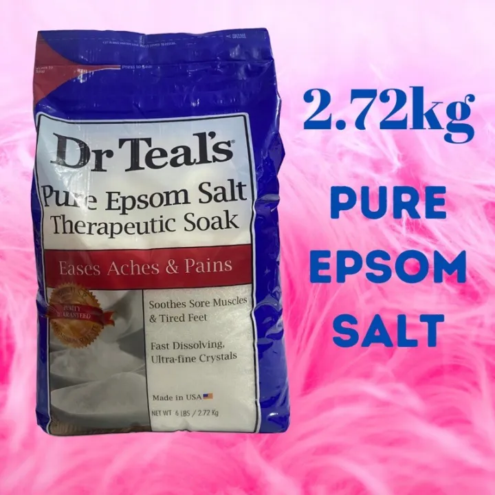 Dr. Teals Pure Epsom Salt Therapeutic Soak 2.72kg | Lazada PH