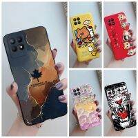 สำหรับ Realme 8i เคสฝาหลัง RMX3151สีลูกกวาดนุ่มนวลเมเปิ้ลดอกไม้เมเปิ้ลเคสซิลิโคนสำหรับ Realme Narzo 50เคส Realme8i เคสโทรศัพท์มือถือออกแบบการพิมพ์ที่ทันสมัย RMX3286