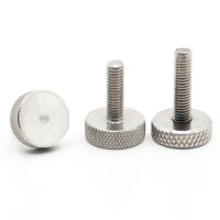 GB835 DIN653 304 Stainless Steel Knurl Flat Head Hand Tighten Thumb Screws Curtain Wall Glass Thumb Bolts M3 M4 M5 M6 M8 M10