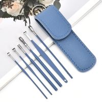 6Pcs/set Ear Wax Pickers Earpick Wax Remover Stainless Steel Piercing Kit Earwax Curette Spoon Care Ear Clean Toolear Cleaner