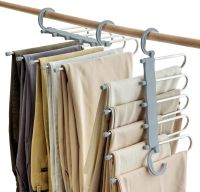 5 in 1 hanger hanger for hanger multi-purpose shelf closet storage rack stainless steel magic pants hanger