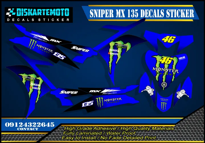 Yamaha Sniper Mx 135 Decals Sticker Lazada Ph