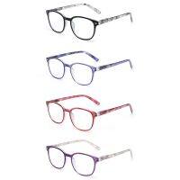 卍✒✿ JM 4pcs/set 0.5 to 4 Spring Hinge Reading Glasses Retro Presbyopic Glasses Women Magnifier Diopter