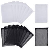 THLA3P 16 PCS Aquarium Mesh Media Filter Bags, Nylon Media Filter Mesh Bags with Zipper (for Particulate Carbon), Bio Balls