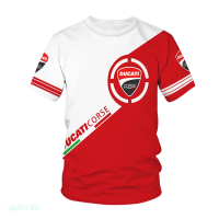 New！Ducati 2023！3D mencetak T-shirt ringan leher dengan lengan pendek High quality products （Freeprinting of names）