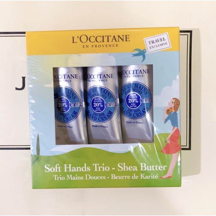 ORIGINAL L’occitane Shea Butter Hand Cream 30ml Trio SetFxN Lazada PH