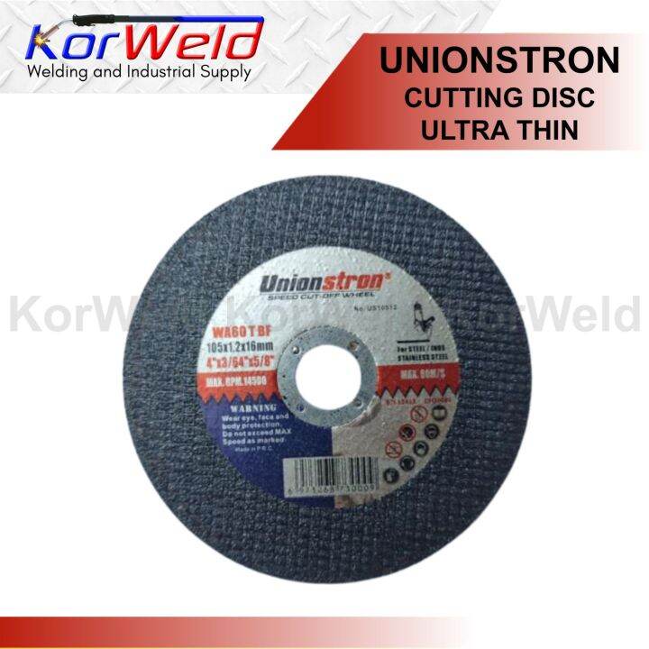 Unionstron Cut Off Saw Ultrathin WA60T BF (105 x 1.2 x 16mm) - 25pcs ...