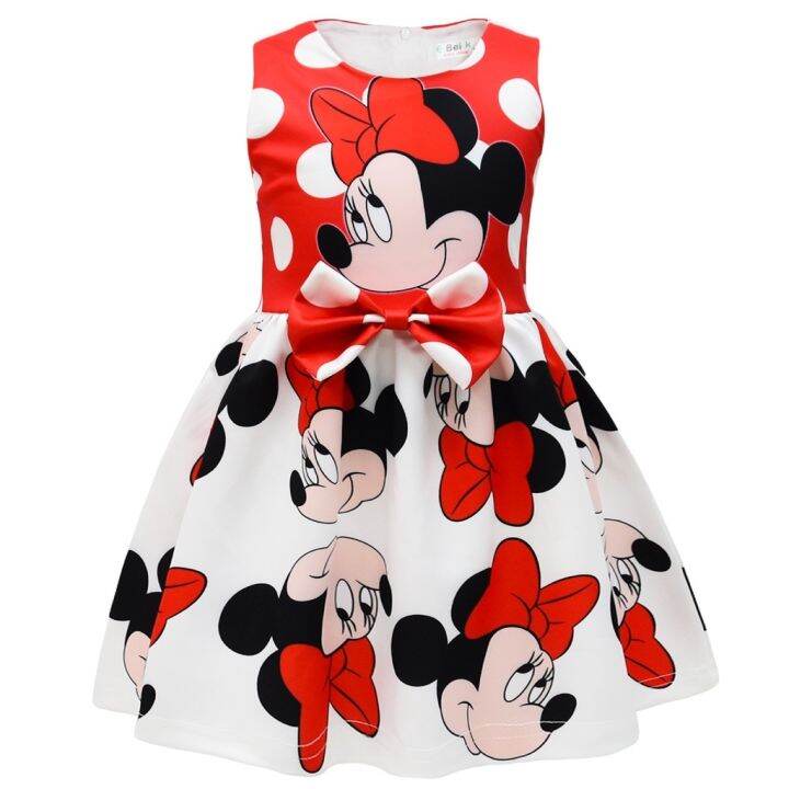 Ready stock】 2-9 Years Old Minnie Mouse Dress for Kids Girl Summer  Sleeveless Bow Tie Baby Girl Princess Minnie Mouse Dress 2 Yrs Birthday  Costume Photo Shoot Outfit | Lazada Singapore