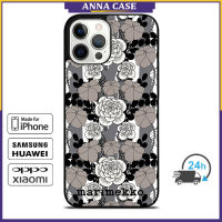 Marimekko 26 กรณีโทรศัพท์มือถือ iPhone 14 Pro Max / iPhone 13 Pro Max / iPhone 12 Pro Max / XS Max / Samsung Galaxy Note 10 Plus / S22 Ultra / S21 Plus Anti-fall ฝาครอบป้องกันการตก