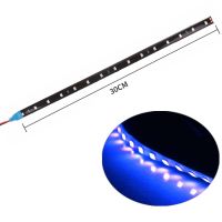 2ชิ้น30เซนติเมตรไฟแถบนำรถยนต์15SMD ไฟตกแต่งบรรยากาศภายในจัดแต่งทรงผมอัตโนมัติแถบไฟ Drl ตกแต่งภายนอก