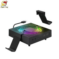 Apex พัดลมทำความเย็น RGB โหมดแสงพัดลมระบายความร้อนอุปกรณ์เสริมระบบพัดลมระบายความร้อนด้วยความเร็วสูง2ตะขอที่ถอดออกได้พัดลมเสื้อยืดแบบเย็นสบายเข้ากันได้กับอุปกรณ์เสริมเครื่องเกมคอนโซล XSX