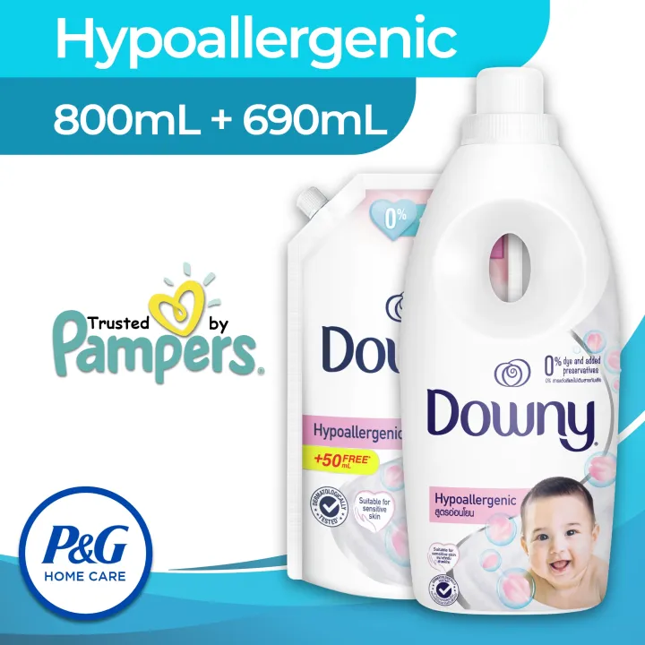 Downy Fabric Conditioner Hypoallergenic 800mL + 690mL Refill (Fabcon
