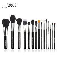 ชุดแปรงสำหรับแต่งหน้า Jessup Pro 15ชิ้นเครื่องสำอางแต่งหน้าแป้งรองพื้น T092สีดำอายแชโดว์อายไลเนอร์ลิป