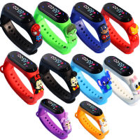 Diseny Mickey Children Watches for Girls Electronic celet Sports Touch LED Doll Kids Watch Women Waterproof Clock