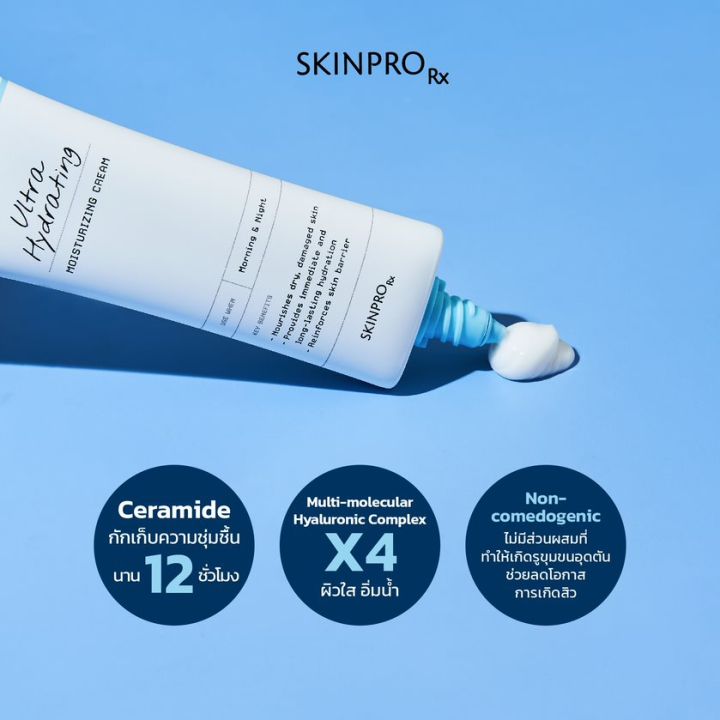 skinpro-rx-ultra-hydrating-moisturizing-cream-มอยซ์เจอร์ไรเซอร์สูตรเข้มข้นสำหรับผิวแห้ง-ขาดน้ำ-เติมความชุ่มชื้นขั้นสุด-50-ml