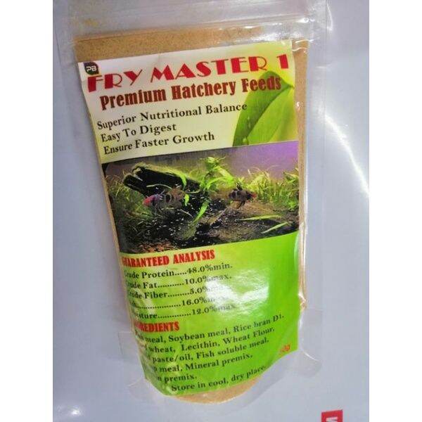 fry master 1 premium hatchery feed fish food for baby fish Lazada PH