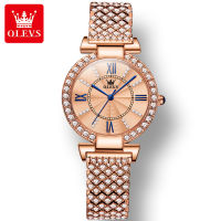 OLEVS 9942 Fashion Waterproof Watches For Women Stainless Steel Band Quartz Women Wristwatches