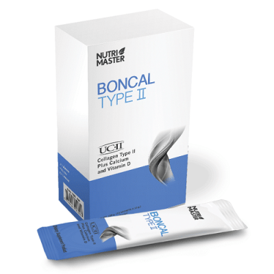 BonCal Type II จาก Nutrimaster คอลลาเจนไทพ์ทู บำรุงข้อ เข่าเสื่อม 1 กล่อง 10 ซอง ราคาถูก