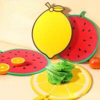 1Pcs Cartoon Fruit Watermelon Lemon Shaped Vegetable Board Plastic Cutting Board Safe Household Kitchen Picnic