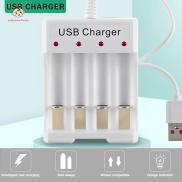 4 Slots Smart USB Battery Charger Nickel Hydrogen AA AAA Battery Station